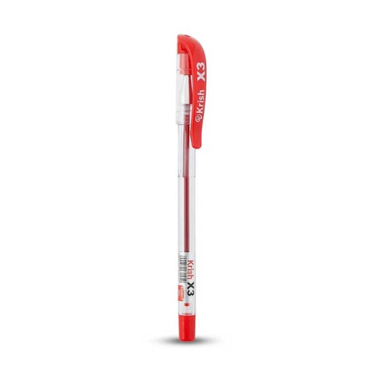 Krish Ball Pen X3 Red KRSX3RD